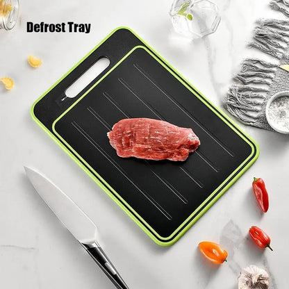 TWO-SIDED THAW CUTTING BOARD 4 IN 1